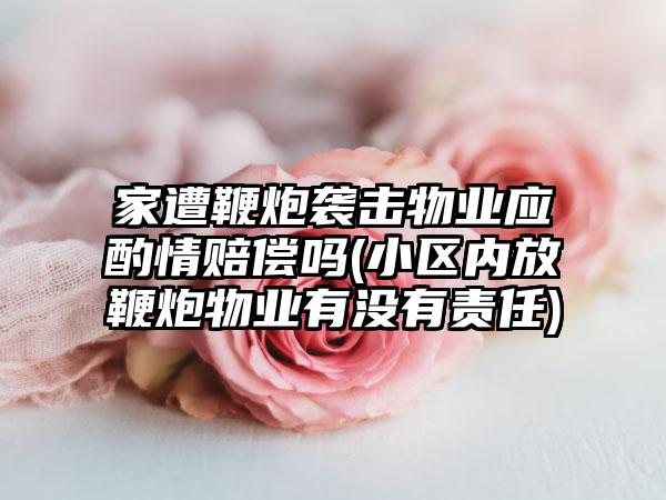 家遭鞭炮袭击物业应酌情赔偿吗(小区内放鞭炮物业有没有责任)