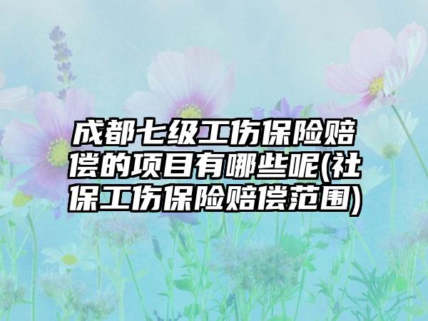 成都七级工伤保险赔偿的项目有哪些呢(社保工伤保险赔偿范围)-第1张图片-海印网