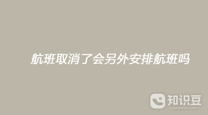 航班取消了会另外安排航班吗 航班取消了不会回安排别的航班-第1张图片-海印网