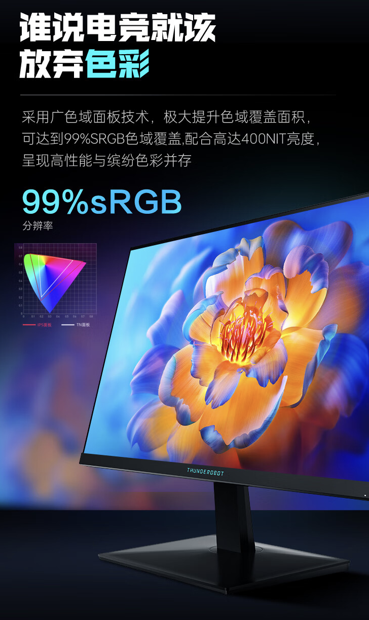 雷神 ZQ27F240 27 英寸显示器上架：2K 240Hz Fast IPS，1499 元-第3张图片-海印网