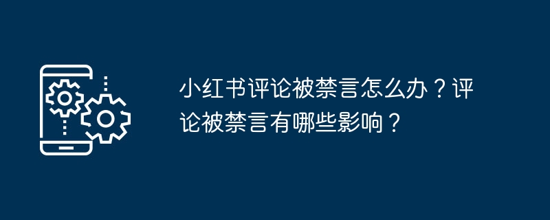 小红书评论被禁言怎么办？评论被禁言有哪些影响？-第1张图片-海印网