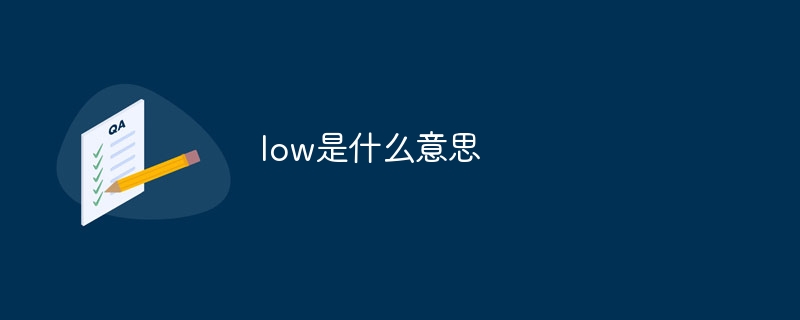 low是什么意思-第1张图片-海印网