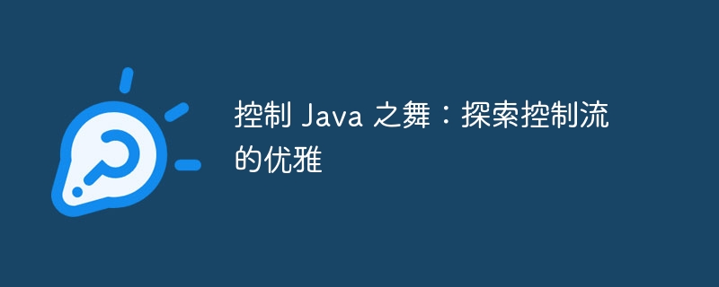 控制 Java 之舞：探索控制流的优雅-第1张图片-海印网