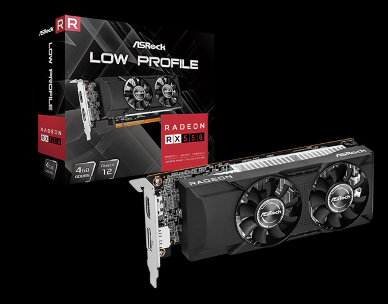 梦回 2017：华擎推出 RX 550 Low Profile 4GB 半高入门级显卡-第1张图片-海印网