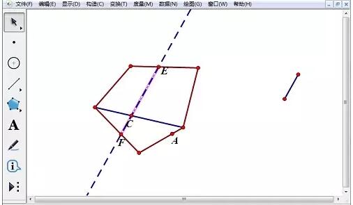 几何画板使用轨迹法构造斜线阴影的详细方法-第5张图片-海印网