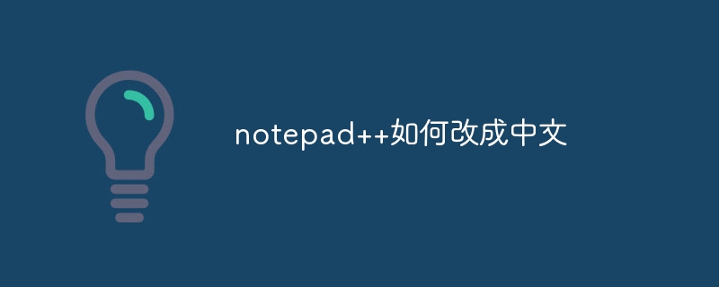 notepad++如何改成中文-第1张图片-海印网