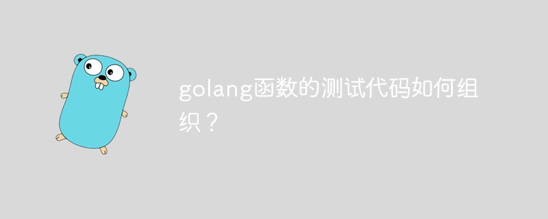 golang函数的测试代码如何组织？-第1张图片-海印网