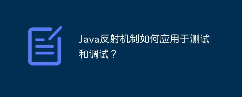 Java反射机制如何应用于测试和调试？-第1张图片-海印网