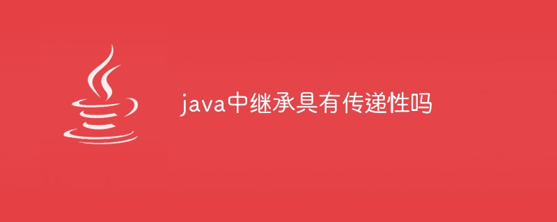 java中继承具有传递性吗-第1张图片-海印网