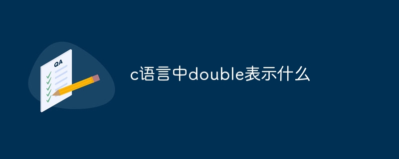 c语言中double表示什么-第1张图片-海印网