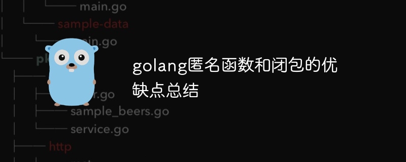 golang匿名函数和闭包的优缺点总结-第1张图片-海印网