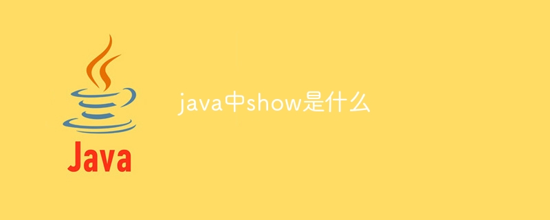 java中show是什么-第1张图片-海印网