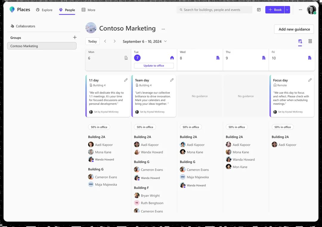微软推出 Places 应用，AI 助力团队高效利用办公室空间-第2张图片-海印网