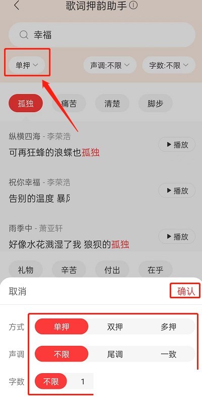 网易云音乐歌词押韵助手在哪?网易云音乐歌词押韵助手查看方法-第4张图片-海印网