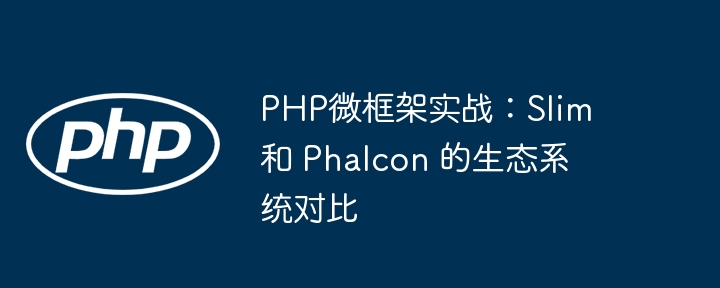 PHP微框架实战：Slim 和 Phalcon 的生态系统对比-第1张图片-海印网