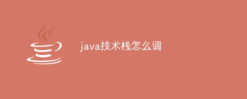 java技术栈怎么调-第1张图片-海印网