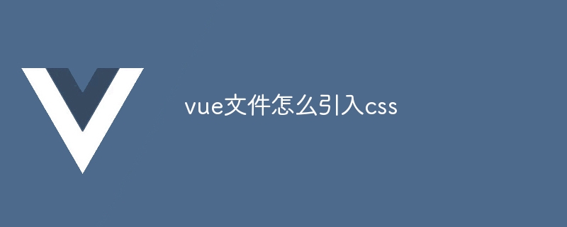 vue文件怎么引入css-第1张图片-海印网