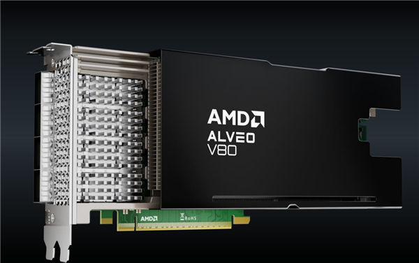 AMD发布全新计算加速卡Alveo V80：自带32GB BHM2E、800G网络-第18张图片-海印网