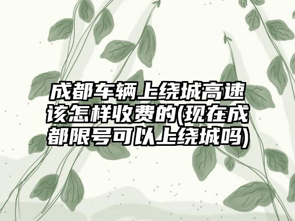 成都车辆上绕城高速该怎样收费的(现在成都限号可以上绕城吗)