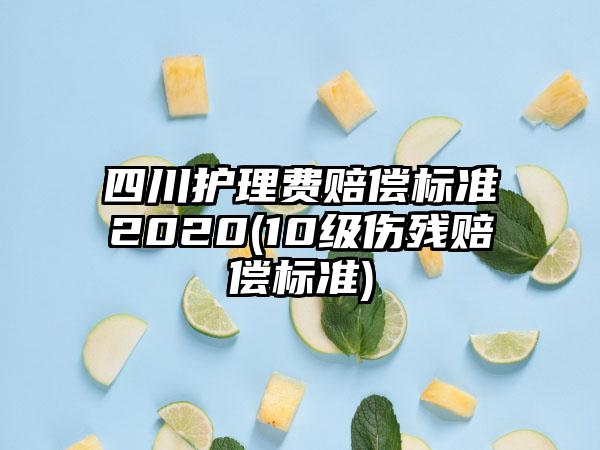 四川护理费赔偿标准2020(10级伤残赔偿标准)-第1张图片-海印网