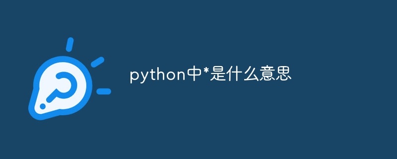 python中*是什么意思-第1张图片-海印网