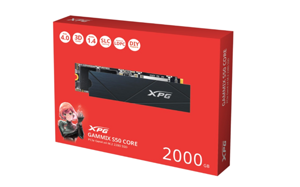 威刚推出GAMMIX S50 CORE SSD：PCIe 4.0规格、最大2TB-第3张图片-海印网