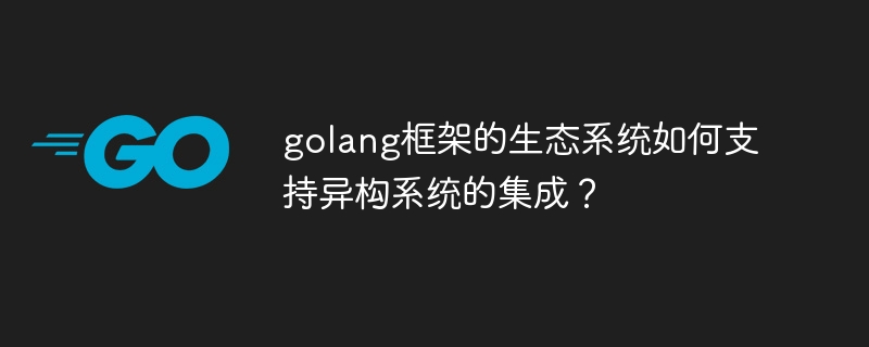 golang框架的生态系统如何支持异构系统的集成？-第1张图片-海印网