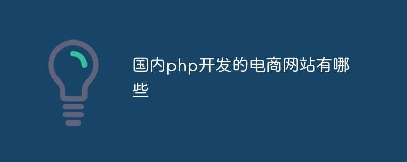 国内php开发的电商网站有哪些-第1张图片-海印网