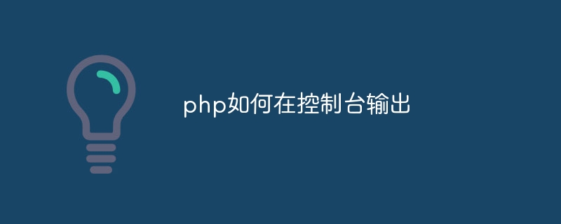 php如何在控制台输出-第1张图片-海印网