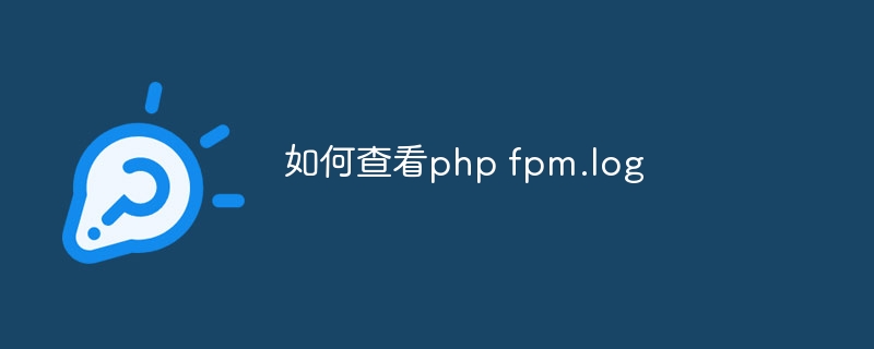 如何查看php fpm.log-第1张图片-海印网