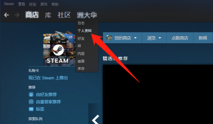 Steam怎样打开个人资料 Steam打开个人资料的方法-第2张图片-海印网