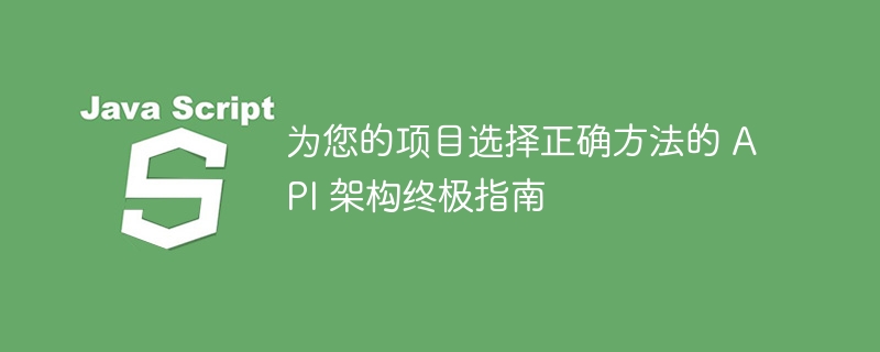 为您的项目选择正确方法的 API 架构终极指南-第1张图片-海印网