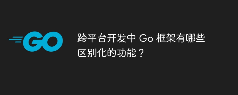 跨平台开发中 Go 框架有哪些区别化的功能？-第1张图片-海印网