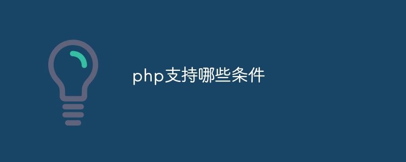 php支持哪些条件-第1张图片-海印网