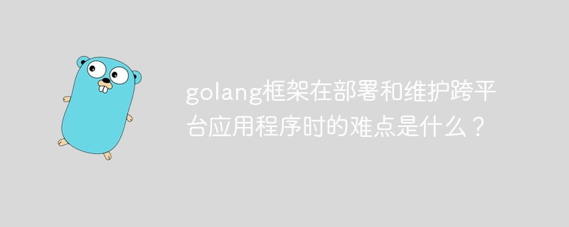 golang框架在部署和维护跨平台应用程序时的难点是什么？-第1张图片-海印网