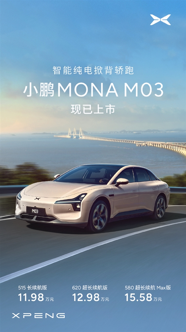 价格杀疯了 一图看懂小鹏MONA M03：20万内唯一高阶智驾-第1张图片-海印网