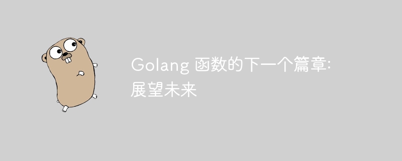 Golang 函数的下一个篇章: 展望未来