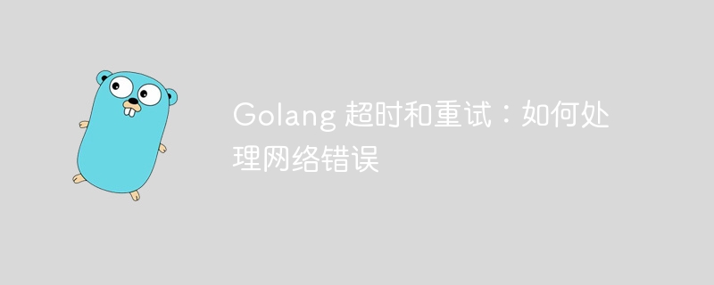 Golang 超时和重试：如何处理网络错误-第1张图片-海印网