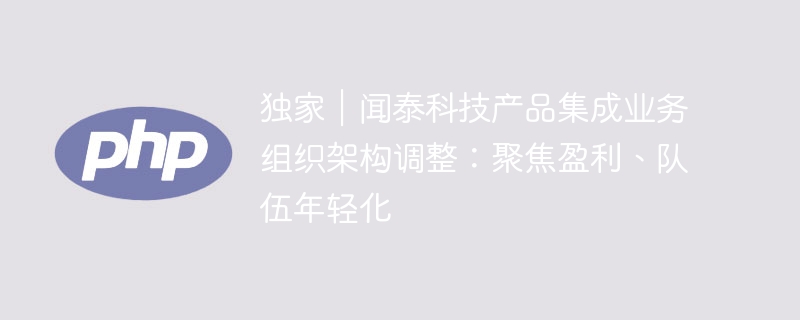 独家｜闻泰科技产品集成业务组织架构调整：聚焦盈利、队伍年轻化-第1张图片-海印网