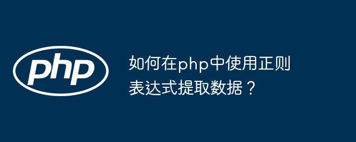 如何在php中使用正则表达式提取数据？-第1张图片-海印网