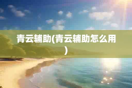 青云辅助(青云辅助怎么用)-第1张图片-海印网