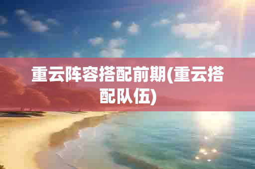 重云阵容搭配前期(重云搭配队伍)-第1张图片-海印网