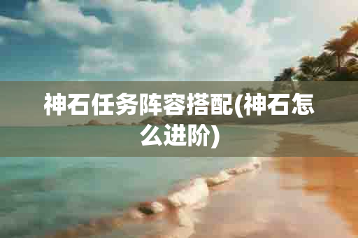 神石任务阵容搭配(神石怎么进阶)-第1张图片-海印网