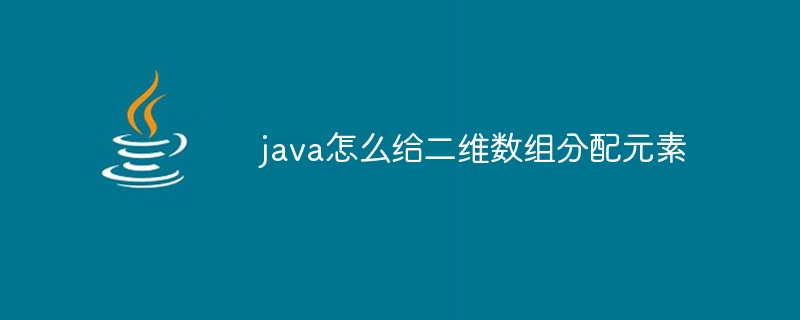 java怎么给二维数组分配元素-第1张图片-海印网