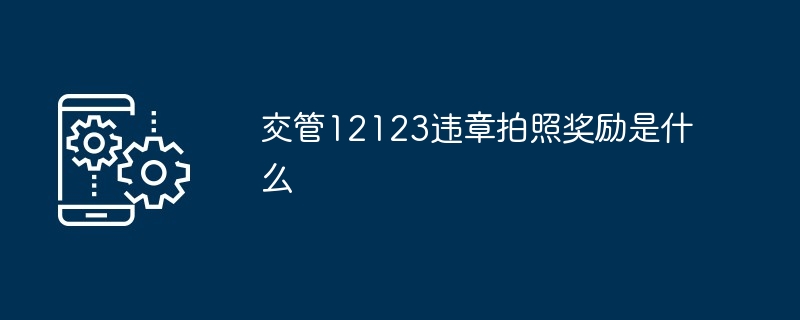 交管12123违章拍照奖励是什么?交管12123违章拍照奖励-第1张图片-海印网