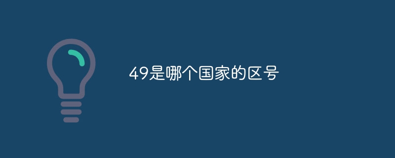 49是哪个国家的区号-第1张图片-海印网