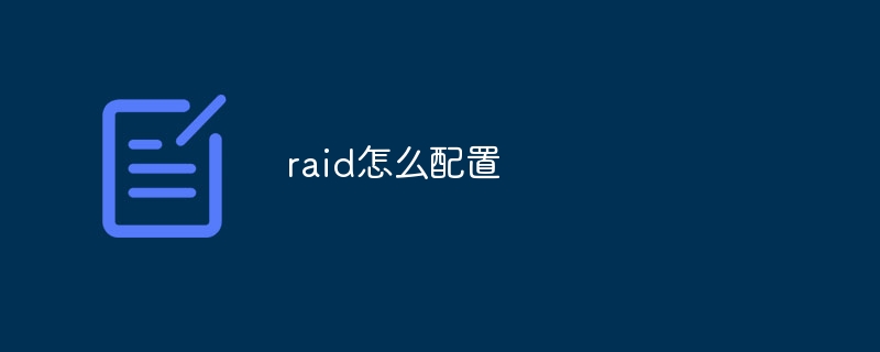 raid怎么配置-第1张图片-海印网