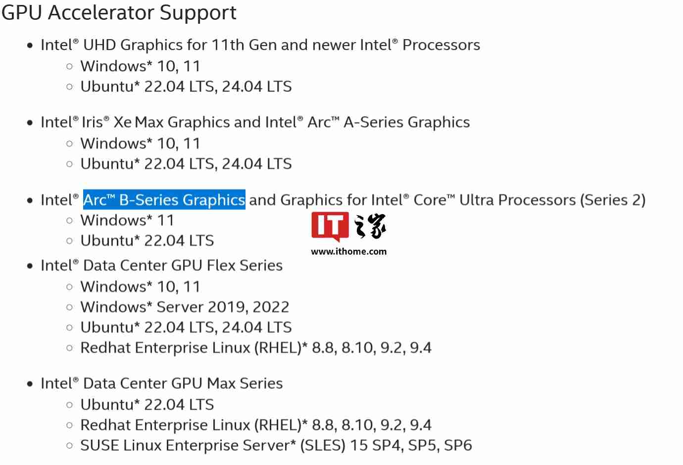 英特尔锐炫 B 系列显卡相关信息现身官网，Battlemage 独显将至-第3张图片-海印网