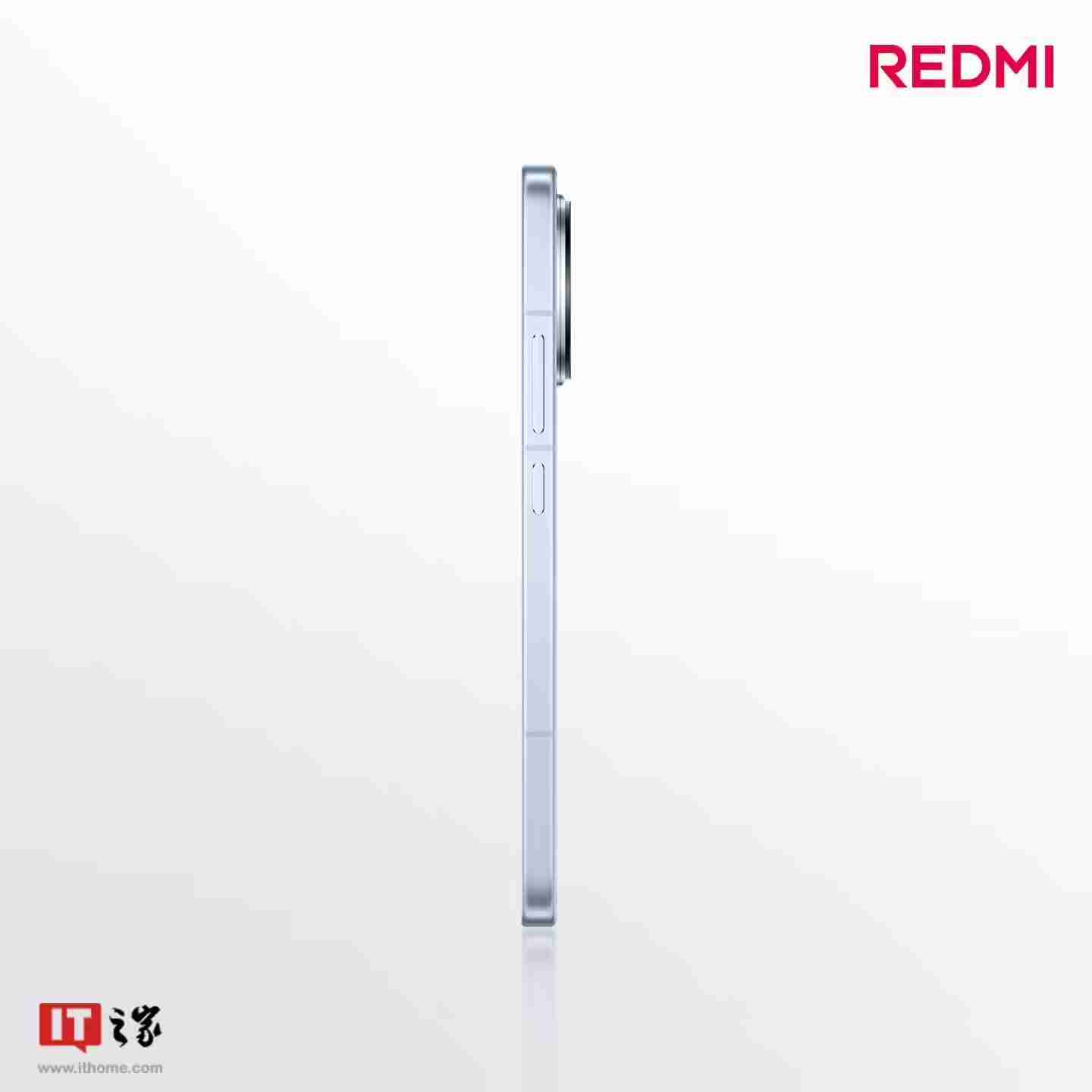 小米REDMI K80标准版手机独有配色“汐月蓝”亮相：2.5D立边设计、哑光金属边框-第3张图片-海印网