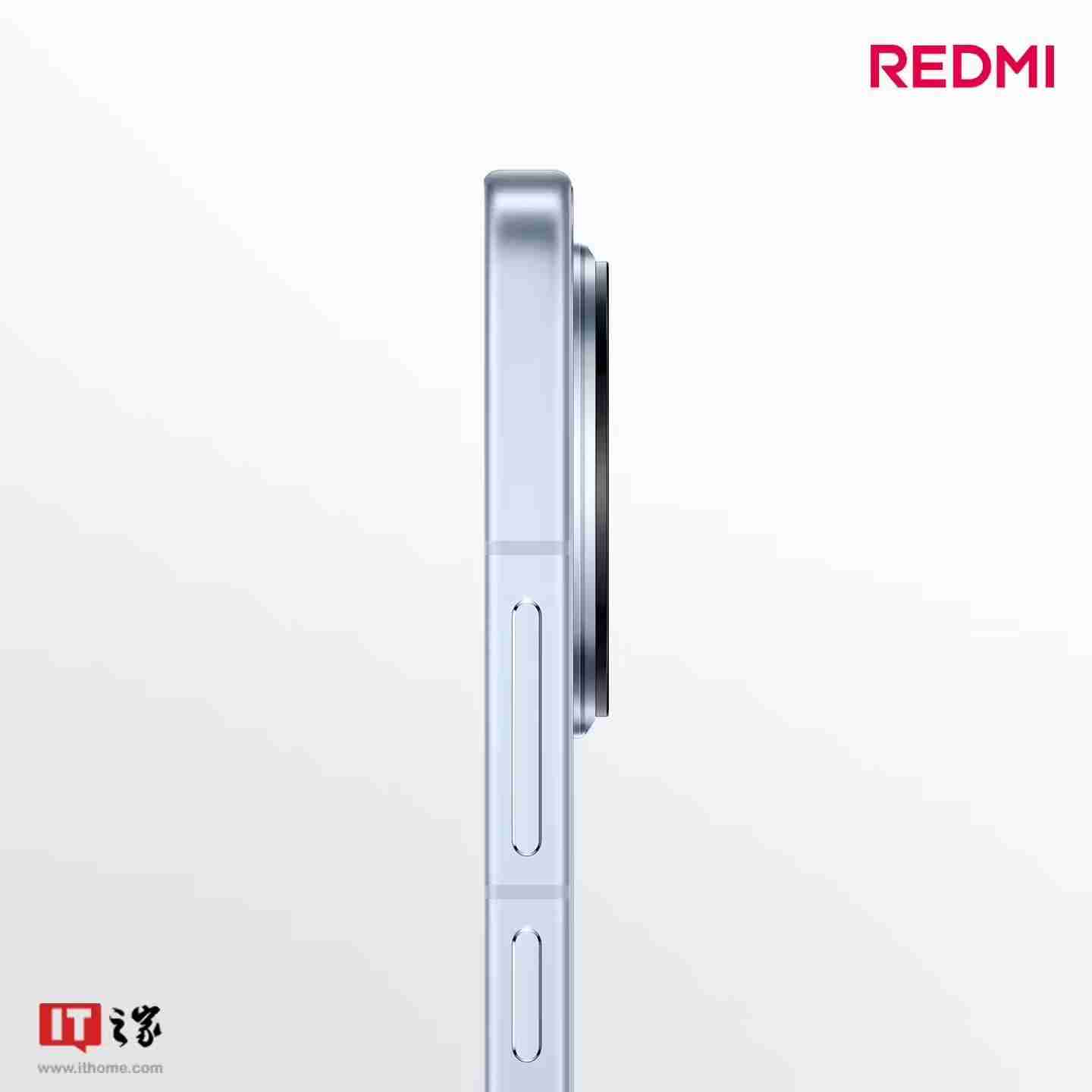 小米REDMI K80标准版手机独有配色“汐月蓝”亮相：2.5D立边设计、哑光金属边框-第5张图片-海印网